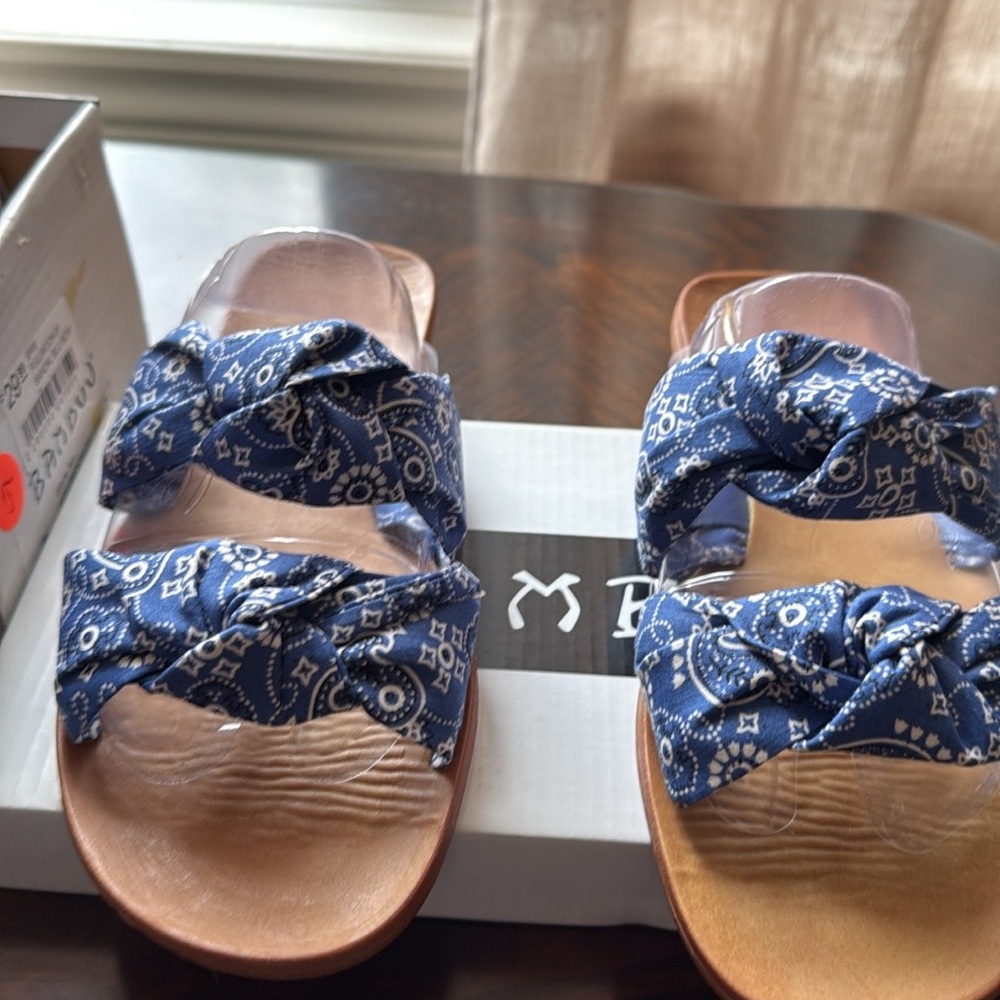 ❤️Blue Patterned Women's Sandals ❤️ - Picture 3 of 6